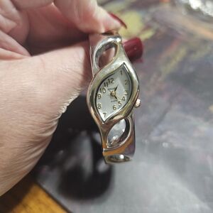 Stylish Women's Silver and Gold Bracelet Watch